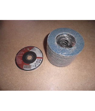 Kit dischi per smerigliatrice angolare 115 mm 10 lamellari e 5 taglio sottili