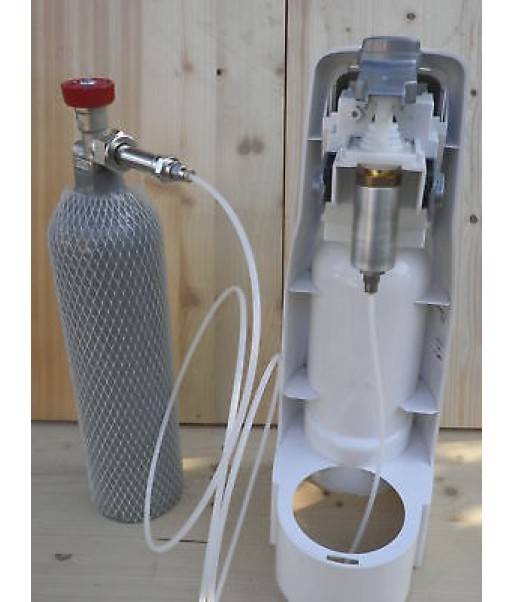 Novità Modifica gasatore acqua bombola co2 da 5,4 lt 4 kg .